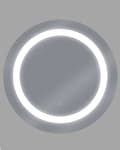 Miniatyrbillede 5 af 8: Vægmonteret Hængende LED-spejl 58 cm Rundt Moderne Badeværelse Make-Up Soveværelse
