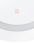 Miniatyrbillede 7 af 8: Vægmonteret Hængende LED-spejl 58 cm Rundt Moderne Badeværelse Make-Up Soveværelse