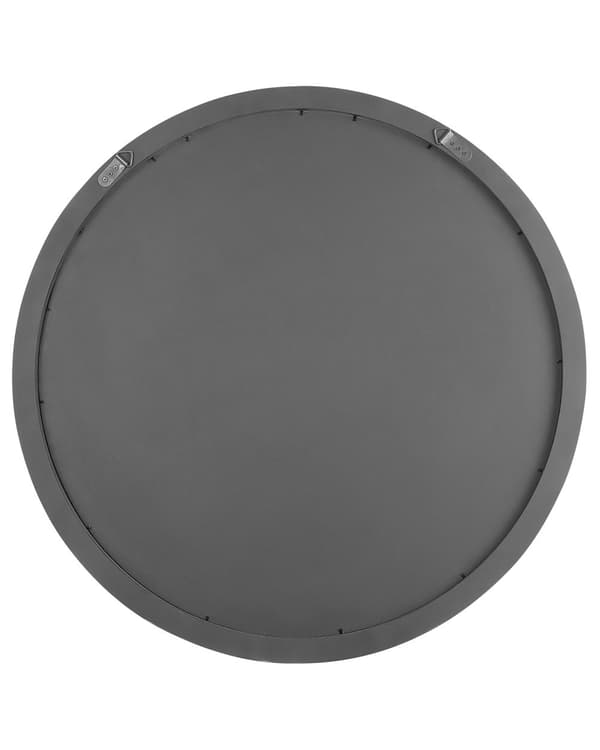 Seinäpeili hopea MDF-levy lasi ⌀ 80 cm koukuilla pyöreä geometrinen moderni glamour tyyli