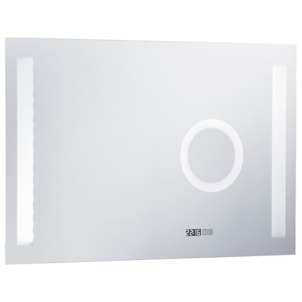 vidaXL LED-veggspeil til bad med berøringssensor 100x60 cm