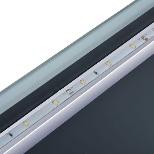 vidaXL LED-veggspeil til bad med berøringssensor 100x60 cm