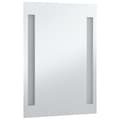 Miniatyrbilde 3 av 9: vidaXL LED-veggspeil til bad 60x100 cm