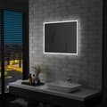 Miniatyrbilde 1 av 9: vidaXL LED-veggspeil til bad 80x60 cm