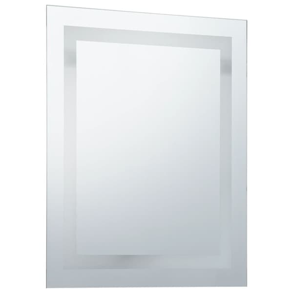 vidaXL Badrumsspegel LED med touch-sensor 50x60 cm