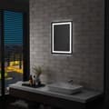Miniatyrbild 1 av 10: vidaXL Badrumsspegel LED med touch-sensor 50x60 cm