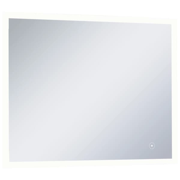 vidaXL LED-veggspeil til bad med berøringssensor 80x60 cm