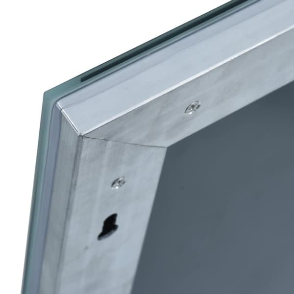 vidaXL LED-veggspeil til bad 60x50 cm
