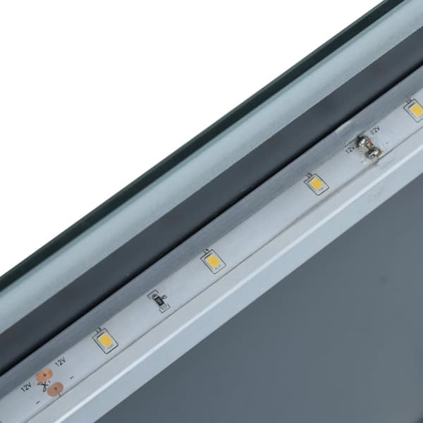 vidaXL LED-veggspeil til bad 50x60 cm