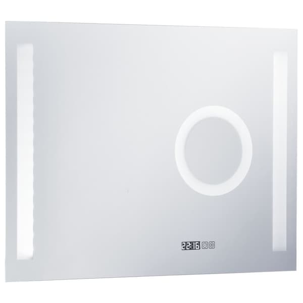 vidaXL LED-veggspeil til bad med berøringssensor 80x60 cm