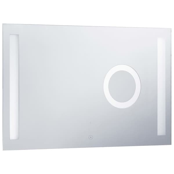 vidaXL LED-veggspeil til bad med berøringssensor 100x60 cm