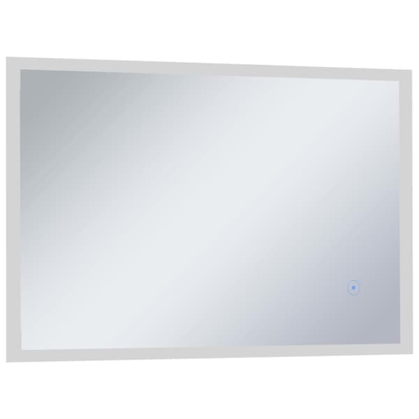 vidaXL LED-veggspeil til bad med berøringssensor 100x60 cm