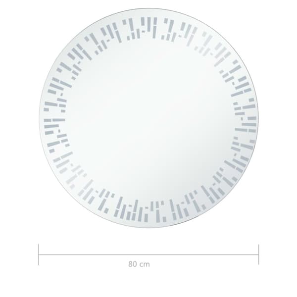 vidaXL Badrumsspegel LED 80 cm