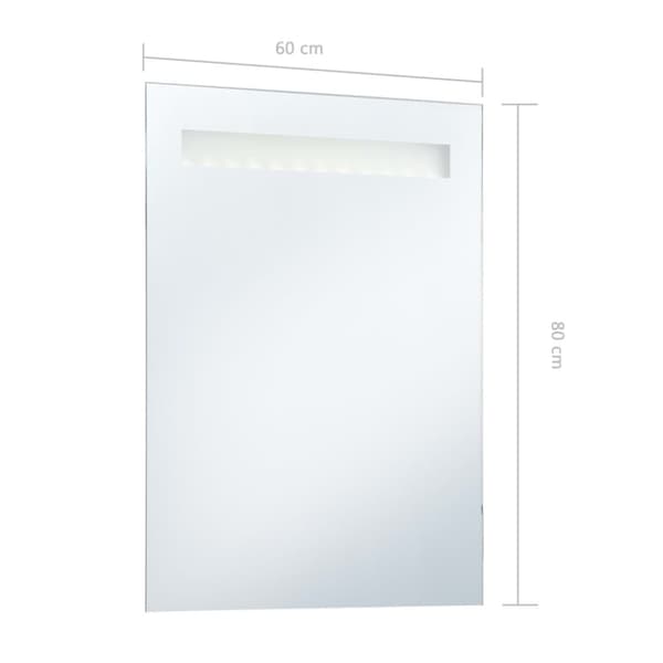 vidaXL LED-veggspeil til bad 60x80 cm
