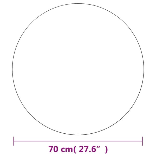 vidaXL Väggspeglar 2 st 70 cm rund glas