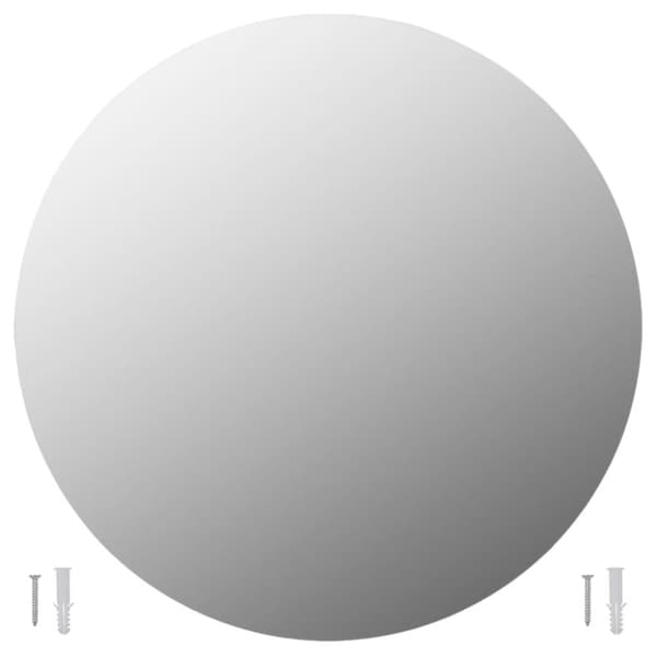vidaXL Väggspeglar 2 st 70 cm rund glas