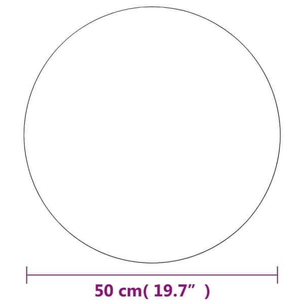 vidaXL Seinäpeilit 2 kpl 50 cm pyöreä lasi