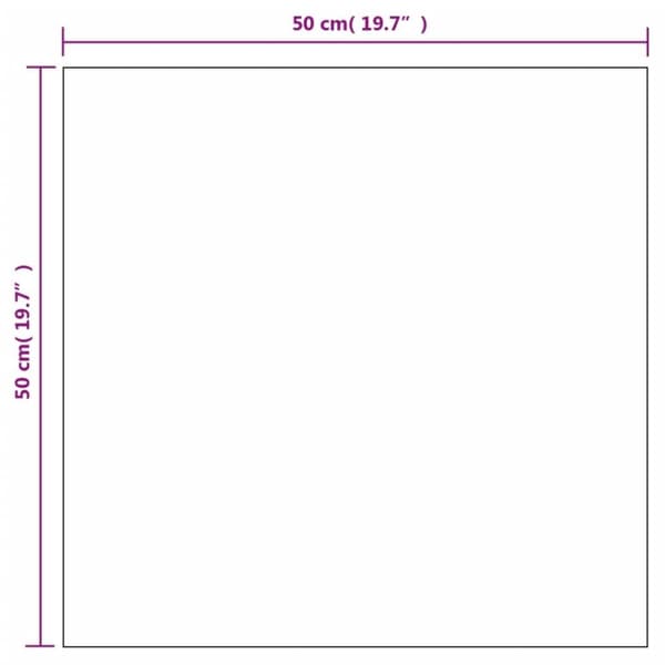 vidaXL Seinäpeilit 2 kpl 50x50 cm neliö lasi