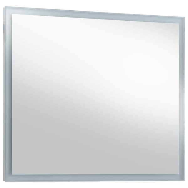 vidaXL LED-vægspejl til badeværelset 80x60 cm