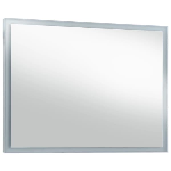 vidaXL LED-vægspejl til badeværelset 100x60 cm