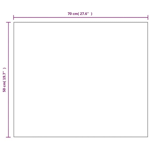 vidaXL Spegel utan ram 70x50 cm glas