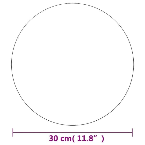 vidaXL Rammeløst speil rundt 30 cm glass