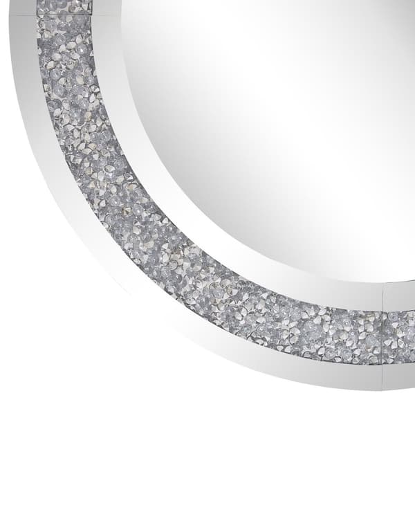 Seinäpeili hopea pyöreä 70 cm ripustettava ylellinen glamour moderni tyyli