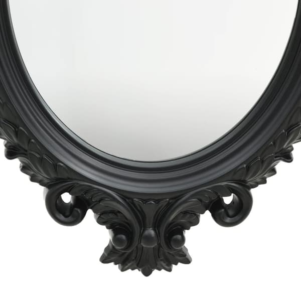 vidaXL vægspejl 56x76 cm slotstil sort