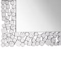 Miniatyrbild 5 av 6: Väggmonterad Hängande Spegel Silver Rektangulär 60 x 90 cm Modern Glamour Vardagsrum Sovrum Dekoration