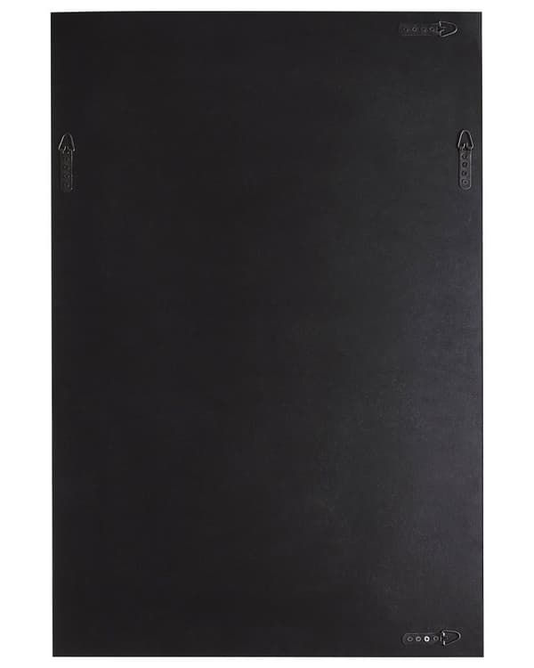 Väggmonterad Hängande Spegel Silver Rektangulär 60 x 90 cm Modern Glamour Vardagsrum Sovrum Dekoration