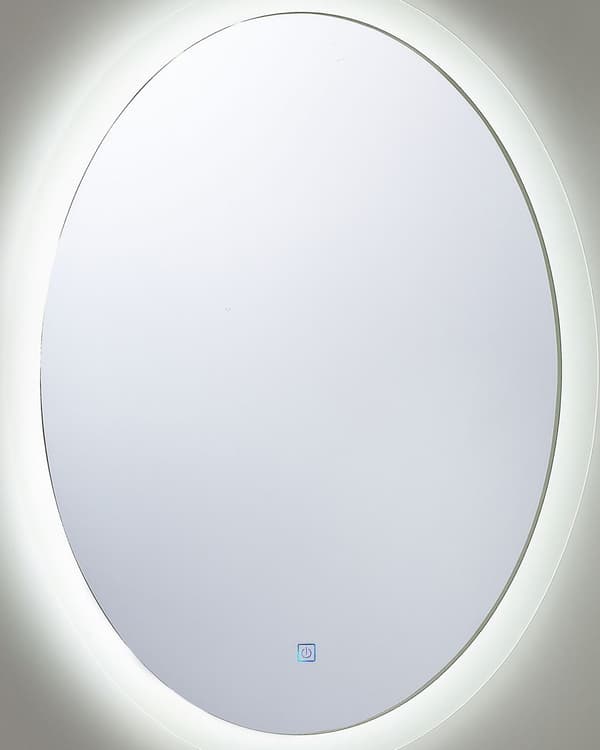 Väggspegel med LED Silver 60 x 80 cm Rektangulär Upplyst Anti Dimma System Badrum Sminkspegel