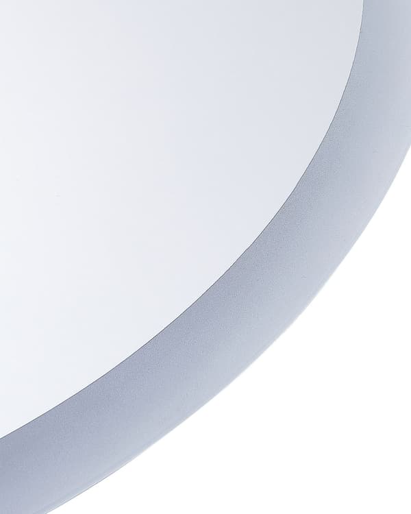 Väggspegel med LED Silver 60 x 80 cm Rektangulär Upplyst Anti Dimma System Badrum Sminkspegel