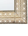 Miniatyrbild 5 av 5: Väggmonterad hängande spegel guld 69 x 90 cm Rektangulär dekorativ ram Heminredning Accessoar Accent