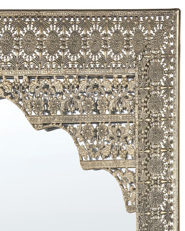 Väggspegel Guld Metall Ram Rund 60 x 90 cm Hängande Konvex Dekorativ Accentstycke