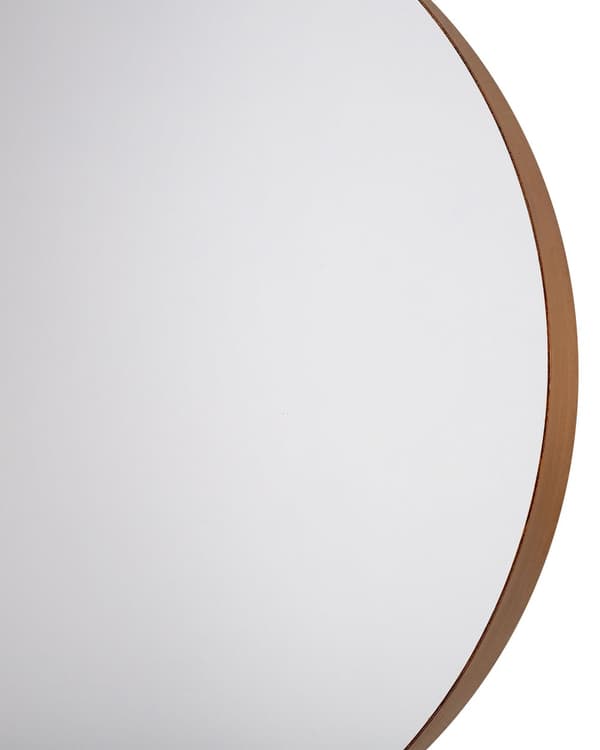 Spegel Koppar Färg 40 cm Rund Dekorativ Väggspegel Minimalistisk