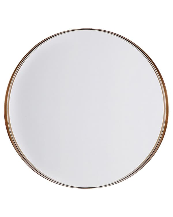 Spegel Koppar Färg 40 cm Rund Dekorativ Väggspegel Minimalistisk