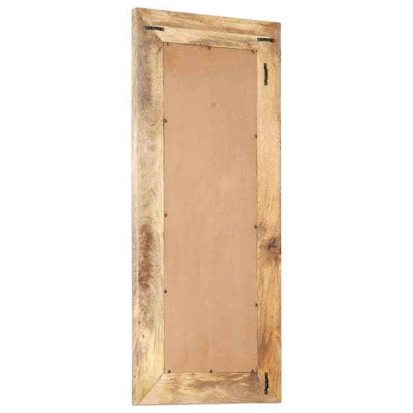 vidaXL Handsnidad spegel 110x50x2,6 cm massivt mangoträ