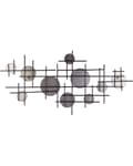 Miniatyrbild 4 av 5: Väggspegel Svart med Guld Metall 10 Delar Dekoration 113 x 55 cm Accentstycke Modern Samtida Glam Design