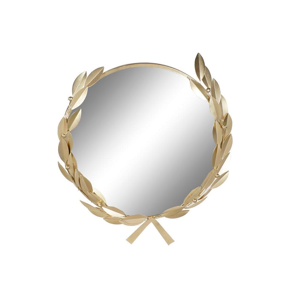 Väggspegel DKD Home Decor Glas Järn Laurel (74 x 5 x 66 cm)