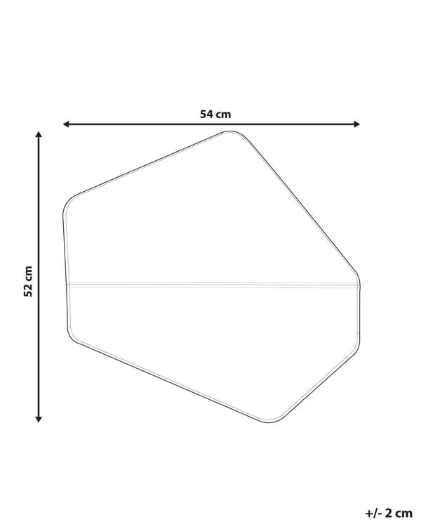 Vægspejl Sølv Metal Glas 52 x 54 cm Uregelmæssig Ramme Vægmonteret Hjemme Dekoration Moderne Minimalistisk