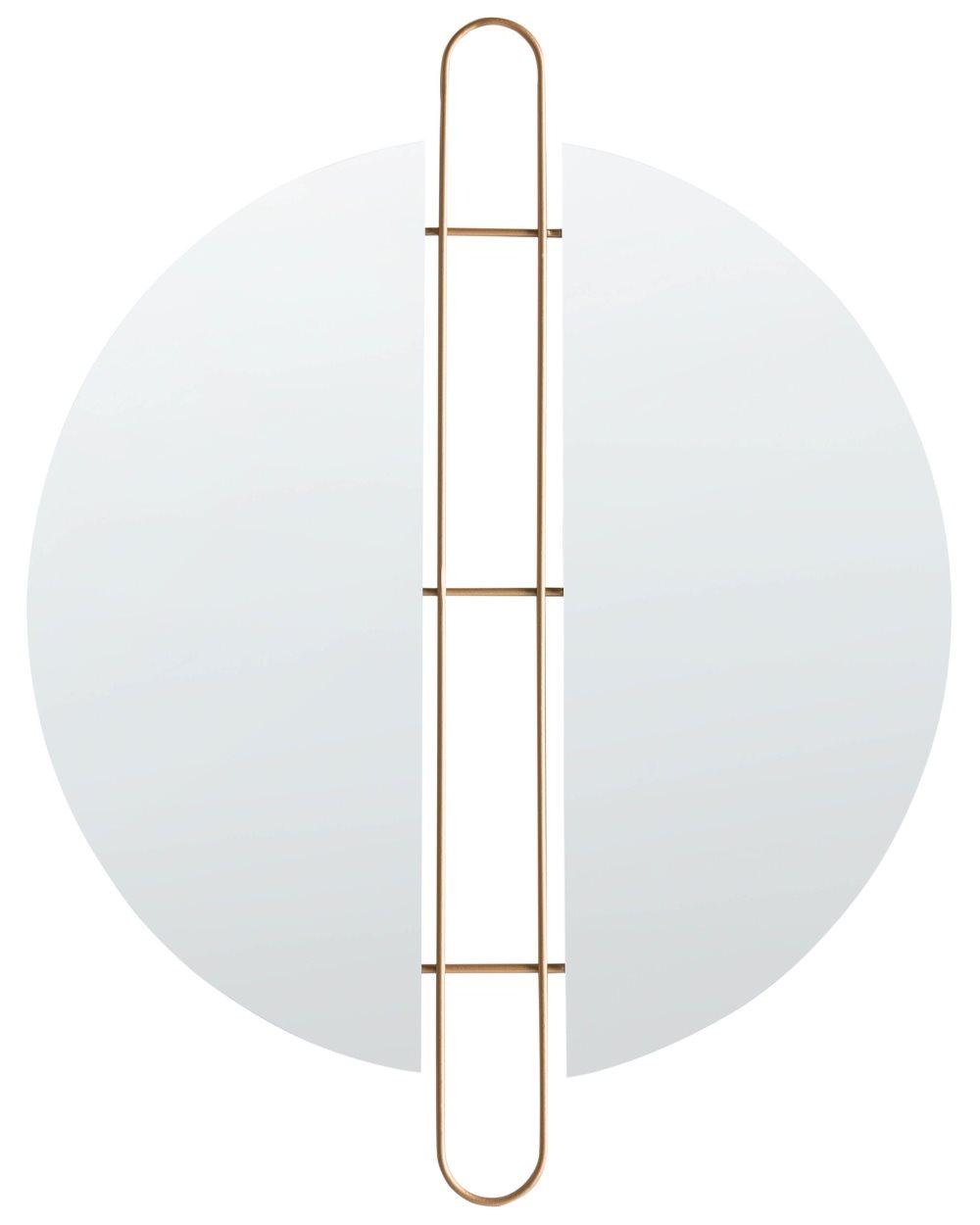 Spegel ø 52 cm guld ATTIN