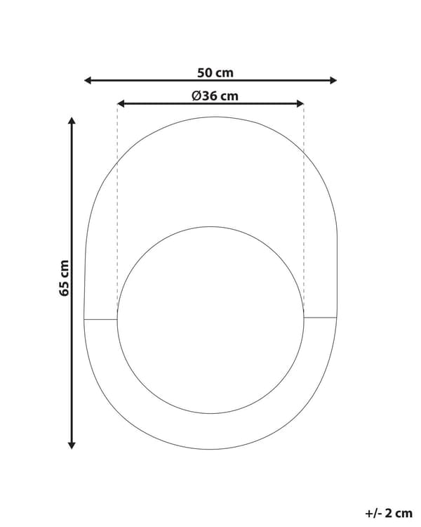 Seinäpeili ruusukullanvärinen marmoriefektillä 65 x 50 cm ovaali moderni tyyli