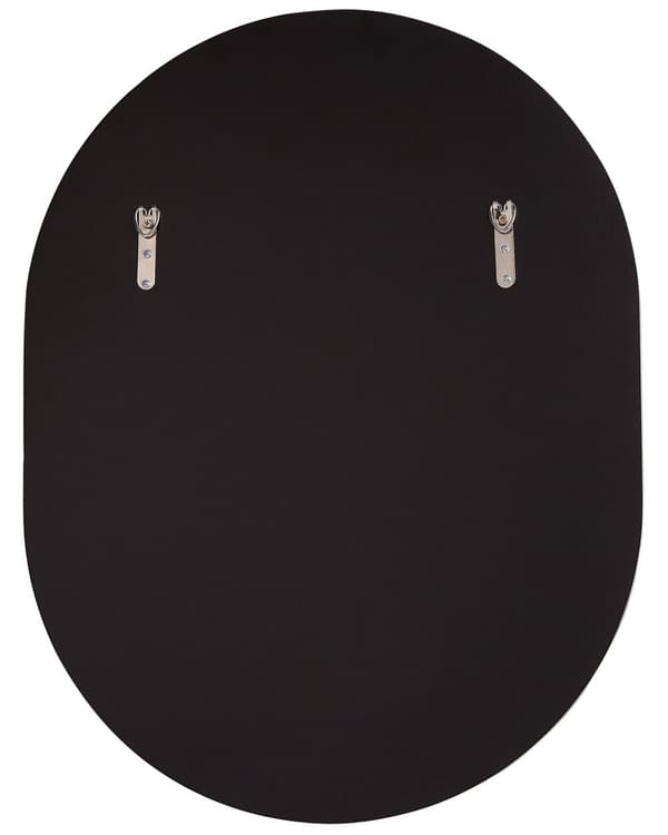 Seinäpeili ruusukullanvärinen marmoriefektillä 65 x 50 cm ovaali moderni tyyli