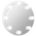 Miniatyrbillede 2 af 11: vidaXL vægspejl med LED-lys rundt glas