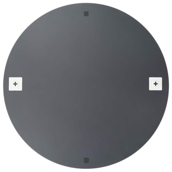 vidaXL Väggspegel med LED-belysning rund