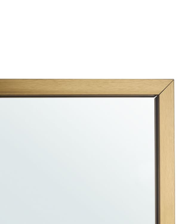 Seisova peili kultainen 40 x 140 x 3 cm muovi lasi suorakulmainen kokovartalopeili