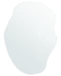 Miniatyrbillede 1 af 7: Vægspejl Sølv Glas 50 x 70 cm Dekorativ Væghængt Spejl uden Ramme Bølgede Organisk Flydende Form Hængende Dekoration Pigeværelse Design