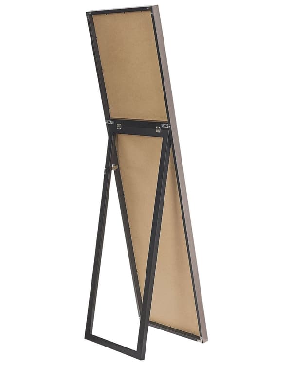 Stående Spejl Sølv Glas Syntetisk Materiale 40 x 140 cm med Stand Moderne Design med Stel