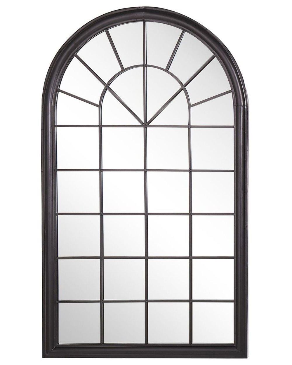 Väggspegel Metall 77 x 130 cm Svart TREVOL