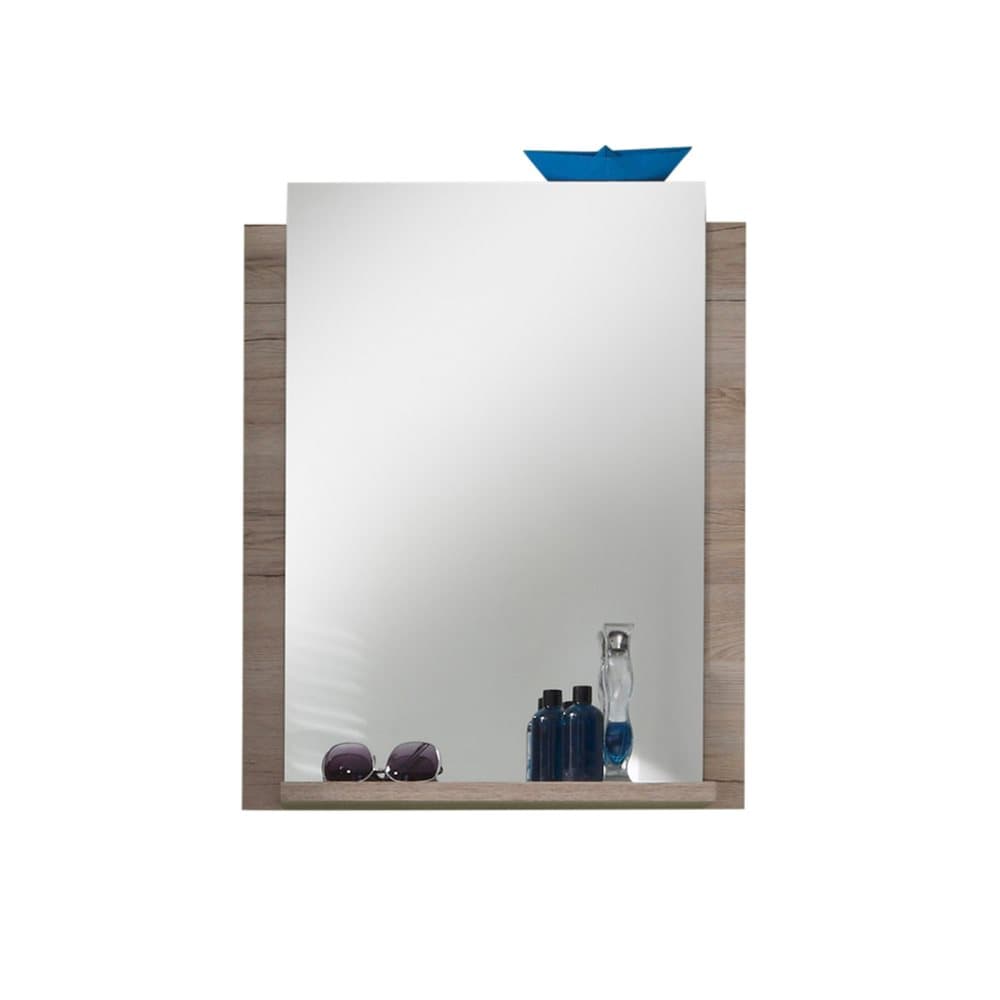 CampusBad spegel 1 hylla ekmönstrad.