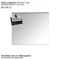 Miniatyrbilde 3 av 3: SetOneBad speil eik dekor, speilglass.